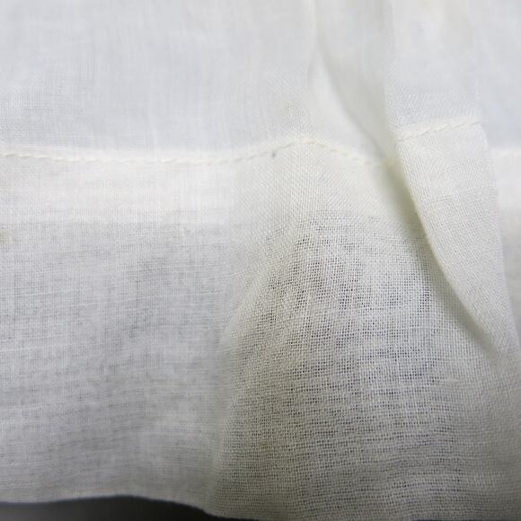 VINTAGE 1950/1960 Half Apron Handmade Pocket Beige with Leaves Tomatoes - Picture 11 of 12